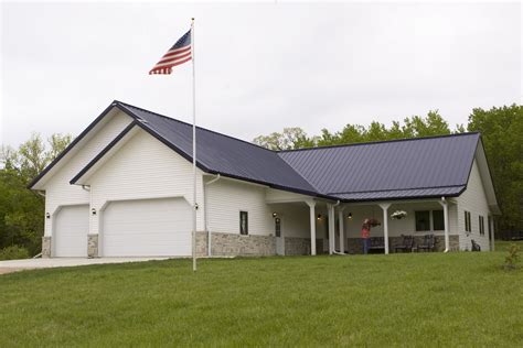 ranch style house metal roof|morton pole barn homes pictures.